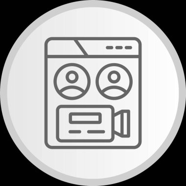 Buluşma Hattı Çemberi Gri Simgesi