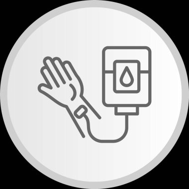 Kan Bağışı Hattı Gri Simge Çemberi