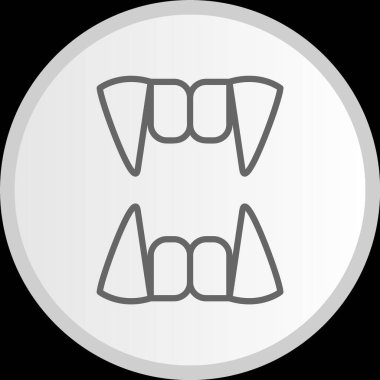 Vampir Hattı Çemberi Gri Simge