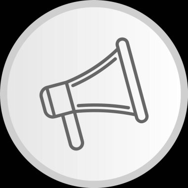 Megafon Hattı Gri Simge Çemberi