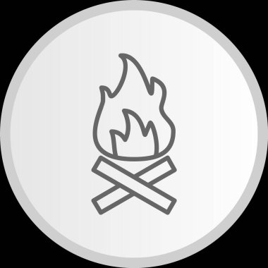 Ateş Hattı Çemberi Gri Simgesi