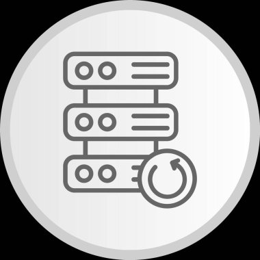 Yedekleme Hattı Çemberi Gri Simgesi