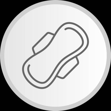 Pad Hattı Çemberi Gri Simgesi