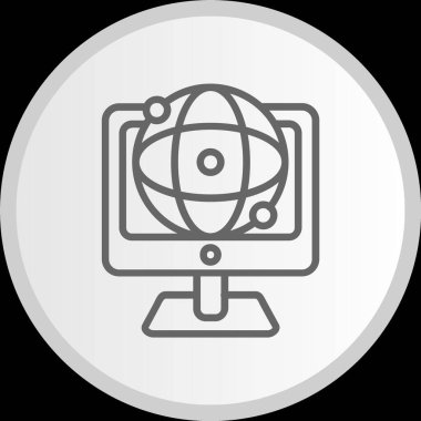 Çevrimiçi Çember Gri Simge