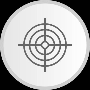 Hedef Hat Çemberi Gri Simgesi