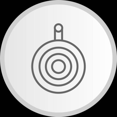 Dartboard Çizgisi Çember Gri Simge