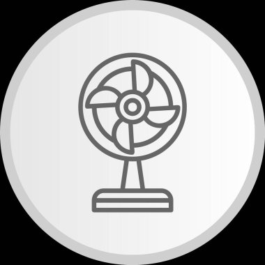 Fan Hattı Çemberi Gri Simgesi