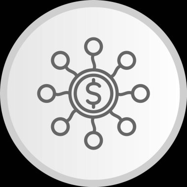 Kitle fonlama Hattı Gri Simge Çemberi