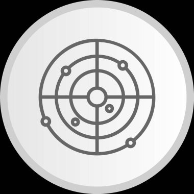 Sonar Hattı Çemberi Gri Simgesi