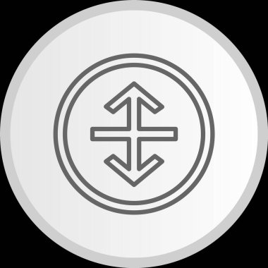 Çizgi Çemberi Gri Simgesini Yeniden Boyutlandır