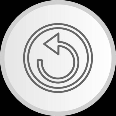 Ok Çizgisi Yeniden Yükleniyor Gri Simge Çemberi