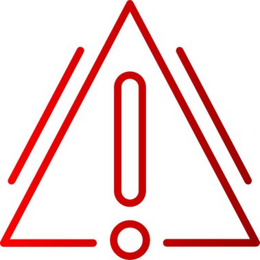 Tehlike Çizgisi Gradyan Simgesi