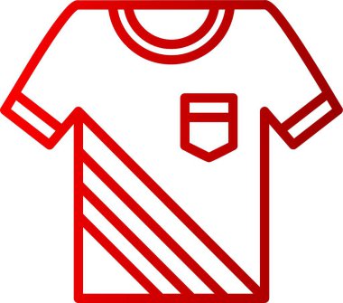 Gömlek Çizgisi Gradyan Simgesi