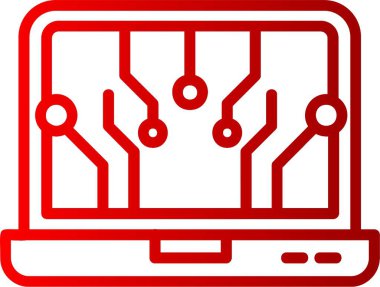 Laptop Satır Gradyan simgesi