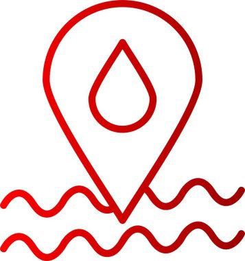 Konum Çizgisi Gradyan Simgesi