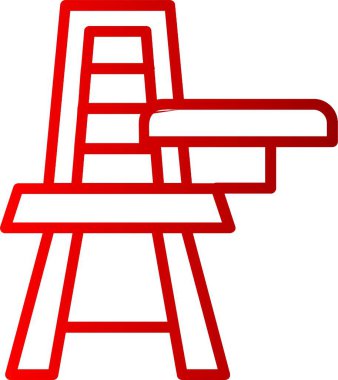 Masa Sandalyesi Satırı Gradyan Simgesi