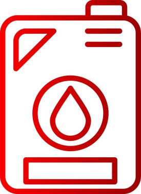 Yağ Şişe Çizgisi Gradyan Simgesi