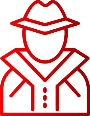 Kriminal Satır Gradyan Simgesi