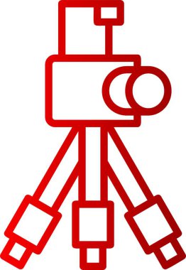 Tripod Çizgisi Gradyan Simgesi