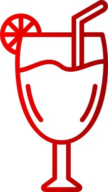 Kokteyl Çizgisi Gradyan Simgesi