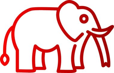 Fil Hattı Gradyan Simgesi