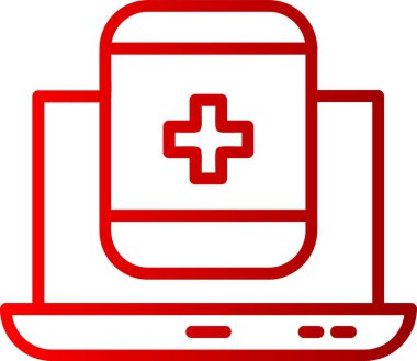 Web Sitesi Satırı Gradyan Simgesi