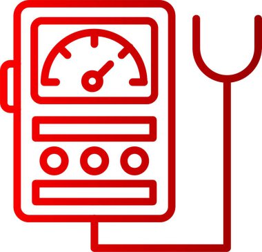 Voltmetre Çizgisi Gradyan Simgesi
