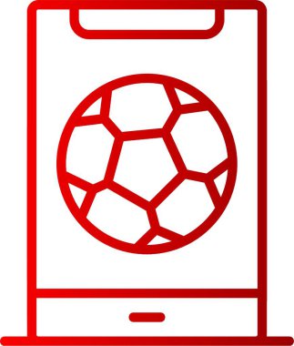 Akıllı Telefon Satırı Gradyan Simgesi