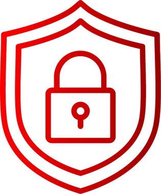 Güvenlik Çizgisi Gradyan Simgesi