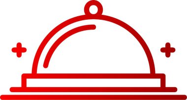 Oruç Yemek Hattı Gradyan Simgesi