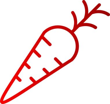 Havuç Çizgisi Gradyan Simgesi