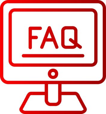 Faq Satır Gradyan Simgesi