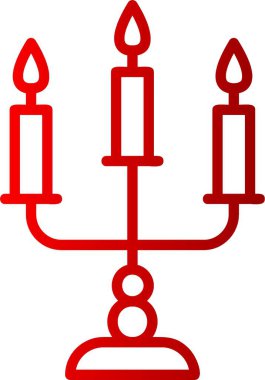 Şamdan Satırı Gradyan Simgesi