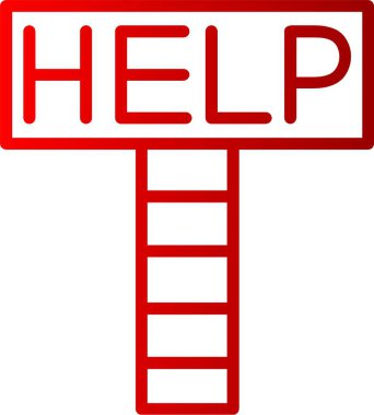 Yardım Satırı Gradyan Simgesi