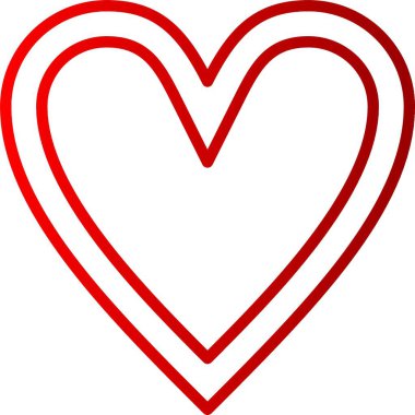 Kalp Çizgisi Gradyan Simgesi