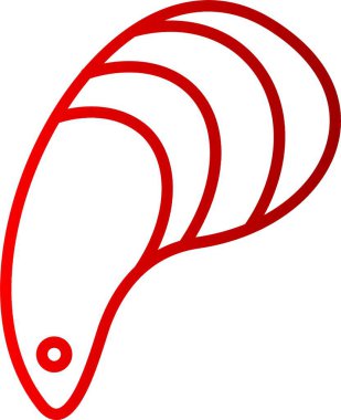 Midye Çizgisi Gradyan Simgesi