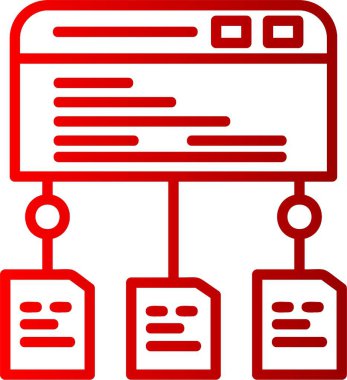 Veri Akımı Çizgisi Gradyan Simgesi