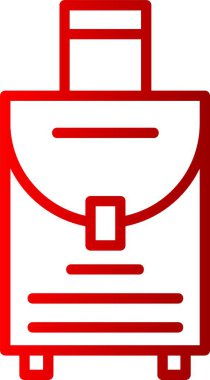 Seyahat Torbası Gradyan Simgesi