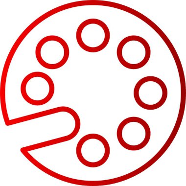 Boya Çizgisi Gradyan Simgesi