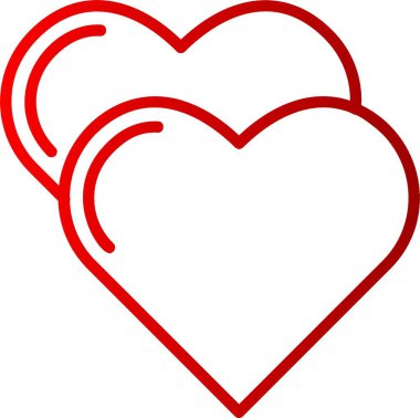 Kalp Çizgisi Gradyan Simgesi