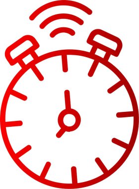 Saat Çizgisi Gradyan Simgesi