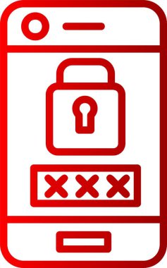 Pincode Satır Gradyan Simgesi