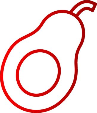 Avokado Satırı Gradyan Simgesi