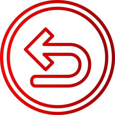 Sol Ok Satırı Gradyan Simgesini Döndür