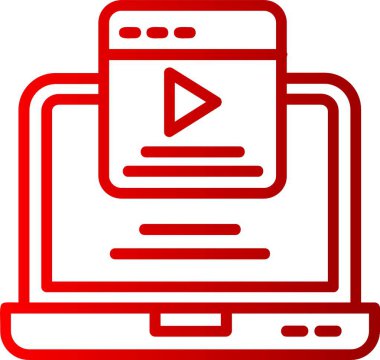 Ortam Vektör Satırı Gradyan Simgesi