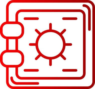 Kasa Satırı Gradyan Simgesi