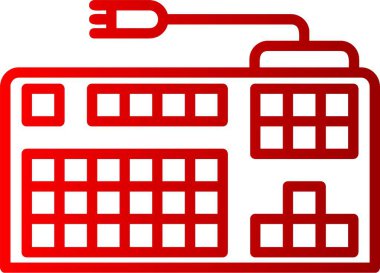 Klavye Satırı Gradyan Simgesi