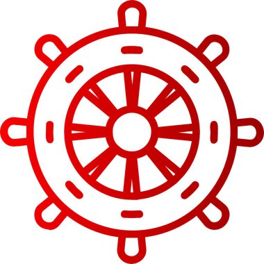 Dümen Çizgisi Gradyan Simgesi