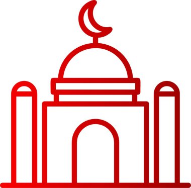 İniş Alanı Çizgisi Gradyan Simgesi