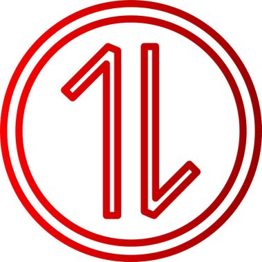 Aşağı Ok Satırı Gradyan Simgesi